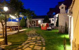 Vista jardín de Casa Rural