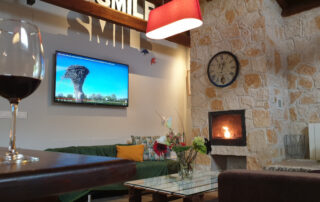 Salón amplio casa rural